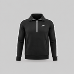 AURAUP BLACK SWEATSHIRT ZIP-UP