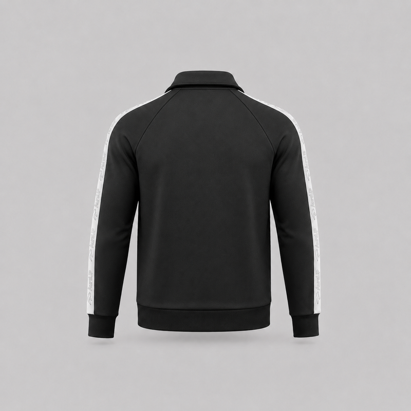 AURAUP BLACK SWEATSHIRT ZIP-UP