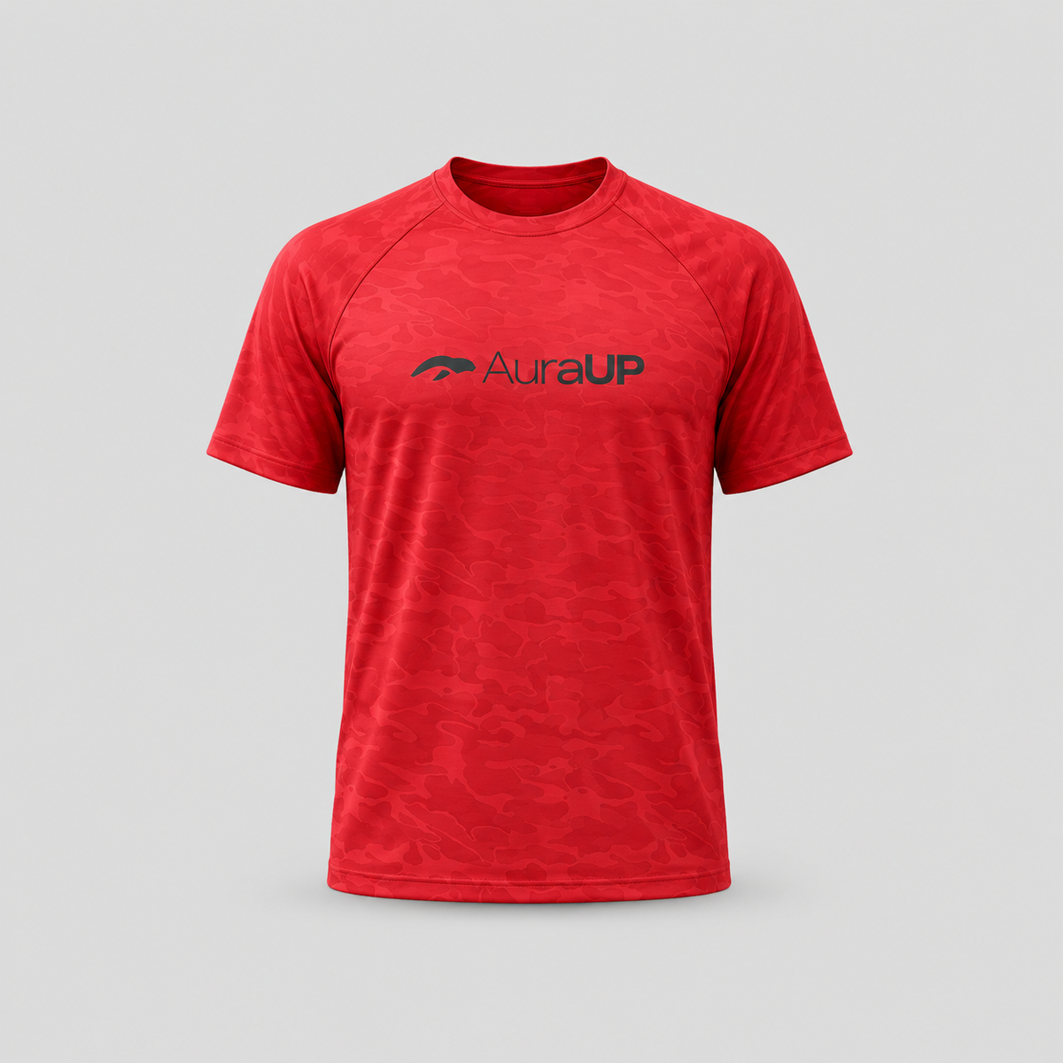 AURAUP ELEVATED CAMO WINE SHORT SLEEVE
