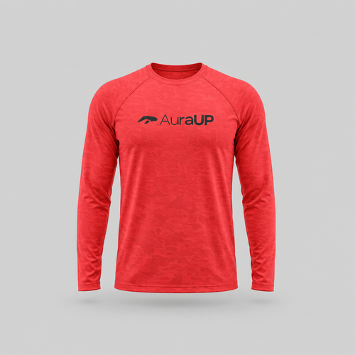 AURAUP WINE CAMO LONG SLEEVE