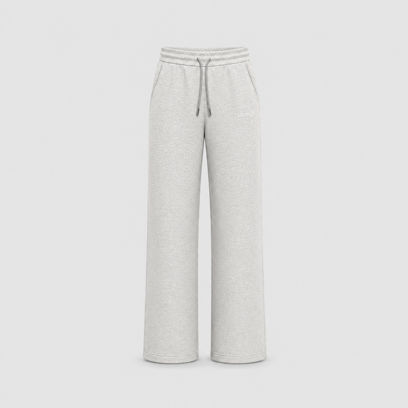 AURAUP HEATHER GREY SWEATPANTS