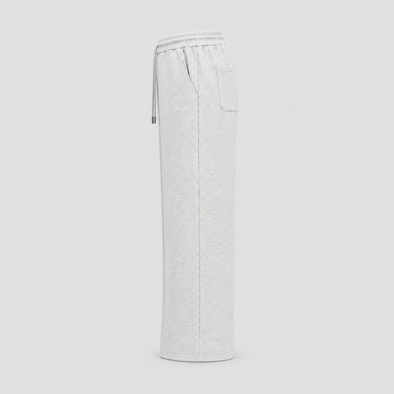 AURAUP HEATHER GREY SWEATPANTS - alternate