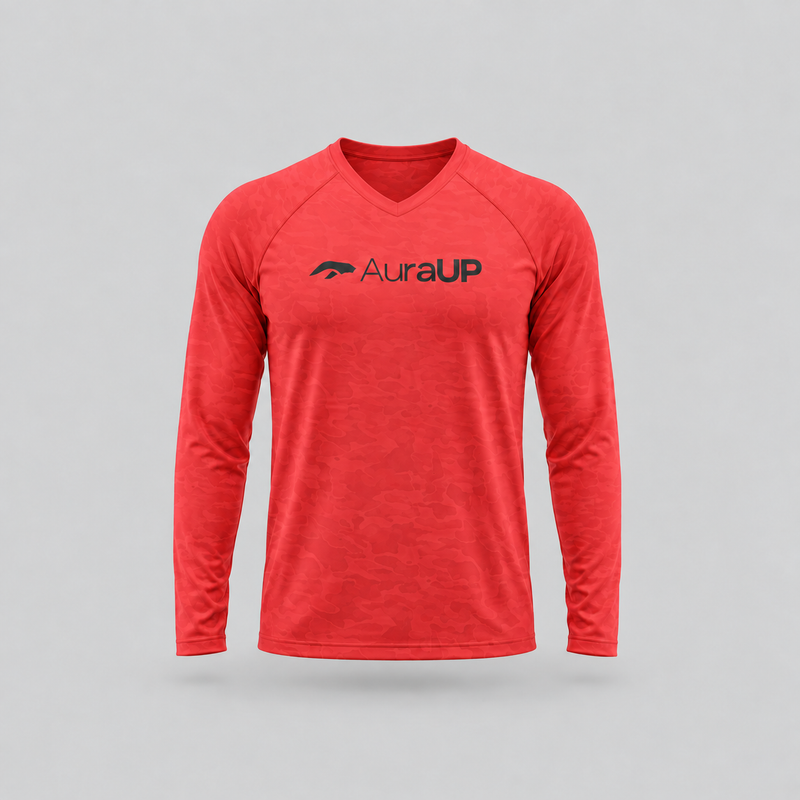 AURAUP ELEVATED WINE CAMO LONG SLEEVE