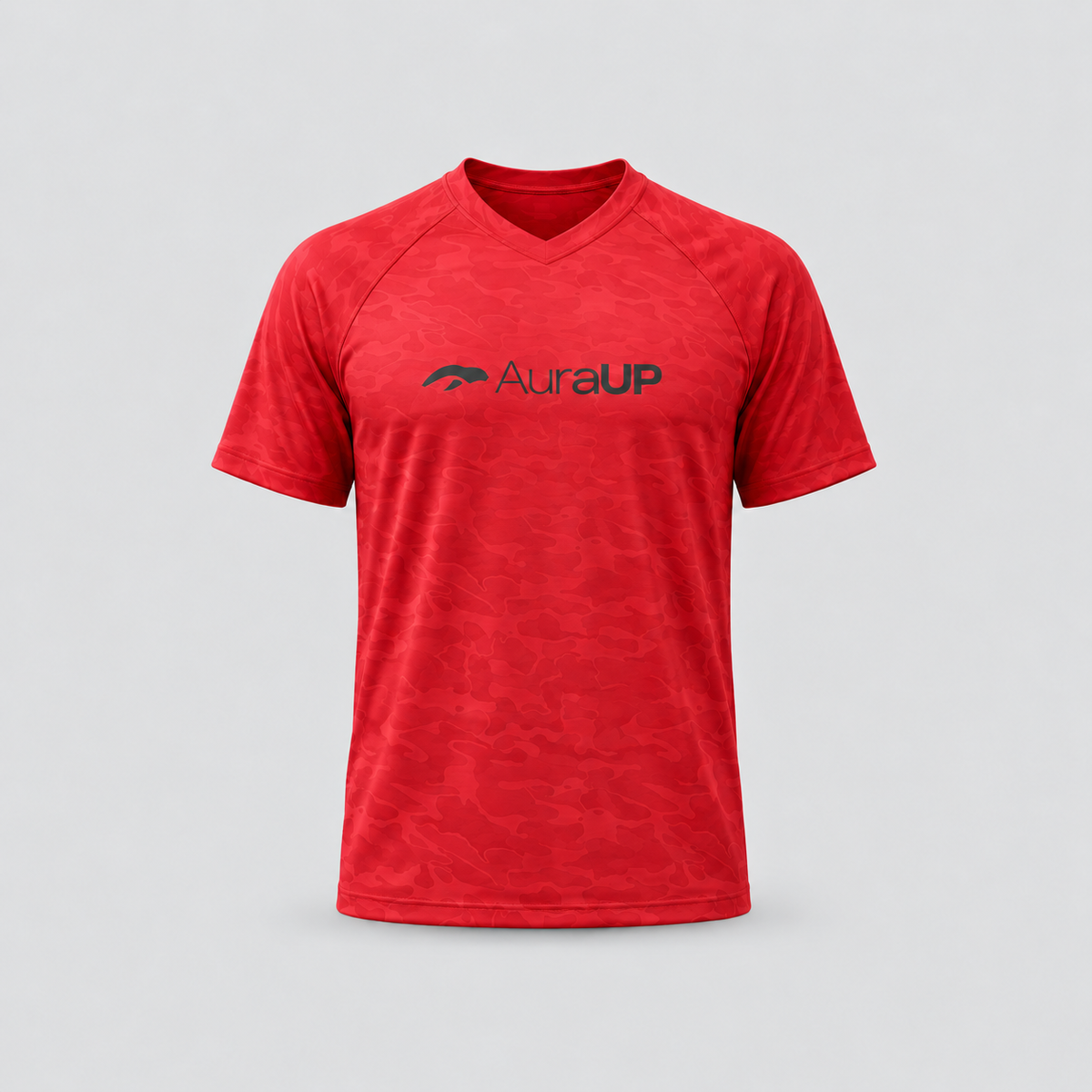 AURAUP ELEVATED CAMO WINE SHORT SLEEVE