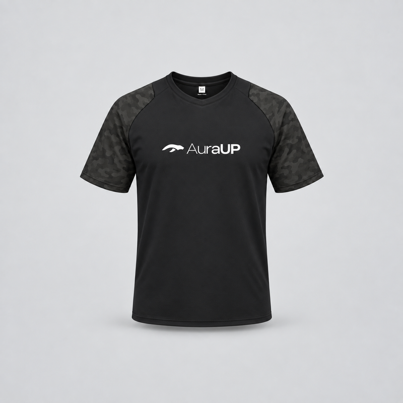AURAUP FLEX TEE (BLACK)