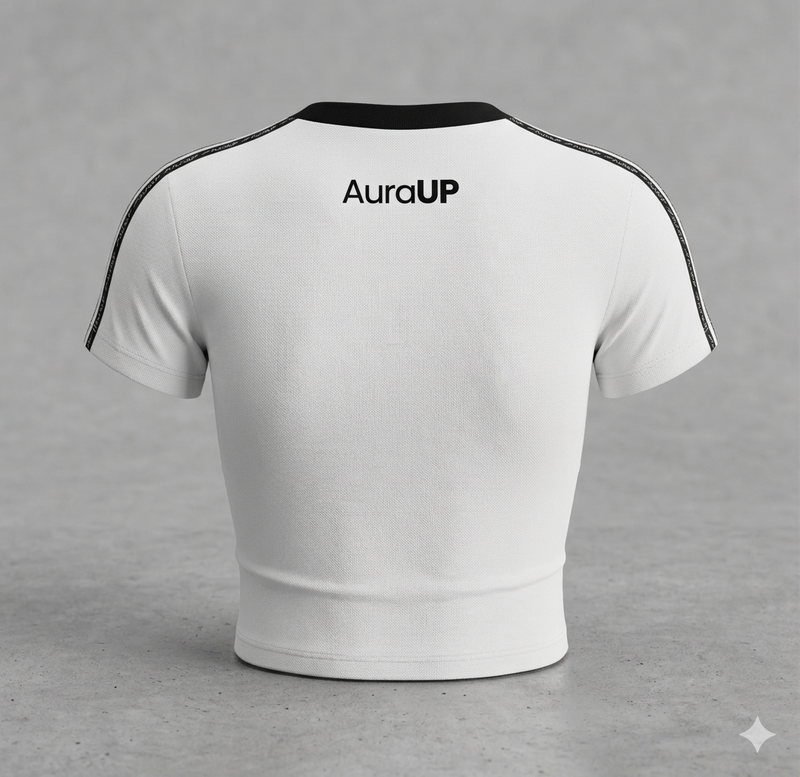 AURA UP GYM CROP TEE - alternate