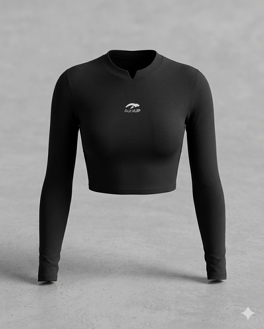 LONG SLEEVE CROP TEE