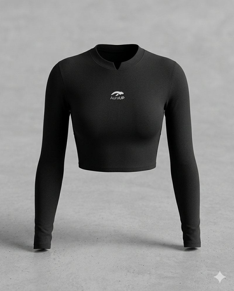 LONG SLEEVE CROP TEE
