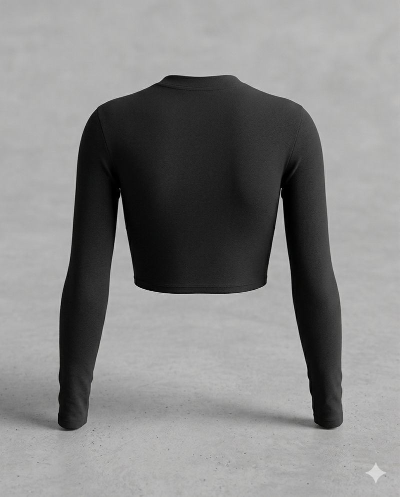 LONG SLEEVE CROP TEE - alternate
